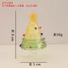 Árvore de Natal Esmaltada Feita à Mão com Filigrana Decoração para Mesa de Escritório Enfeites Artesanato Esmaltado Zibo Presentes de Natal