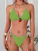 Nuevo Traje de Baño Dividido Sexy Chica Caliente Bikini Dos Piezas Diseño de Cereza Espalda Descubierta Transfronterizo Amazon Traje de Baño