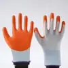 Luvas de proteção para trabalho luvas de borracha látex nitrila trabalho antiderrapante impermeável resistente ao desgaste revestimento de espuma de borracha canteiro de obras trabalhando