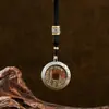Espírito da Montanha Cinnabar para Ganhar Dinheiro Peixe Saltando sobre o Dragão Cobre Puro Estilo Étnico Pingente Chaveiro Colar Pingente de Paz Ornamento