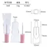 Tubo de Brillo de Labios Personalizado de 5 ml Botella Vacía Tubo de Esmalte de Labios Tubo de Labial al por Mayor Transparente Pigmento Cubito de Hielo Cosméticos Fabricante de Labiales