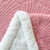 Manta Compuesta Jacquard Explosiva Personalizada de Amazon con Funda Dorada de Terciopelo de Algodón y Terciopelo de Cordero Manta Doble para Aire Acondicionado