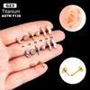 Henson nuevo pin de inserción de titanio G23 Varilla Concha de Amor Ojo de Caballo Circonita Uña de Labio Uña de Hueso de Oreja Perforación de Cartílago