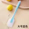 Espátula de Silicona con Rascador Integrado Herramienta para Hornear de Grado Alimenticio Cortador de Pasteles Rascador de Crema Espátula para el Hogar