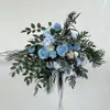 Nuevo Arreglo de Piso Grande para Boda Banquete de Compromiso Flor de Seda Arreglo Floral Decorativo Terminado Pasillo Arte Floral de Boda