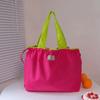 Bolsa de Compras Plegable de Gran Capacidad Transfronteriza Bolsa de Almacenamiento Portátil de Playa Bolsa de Compras Bolsa de Compras Bolso de Mano para Supermercado en stock