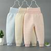 Pantalones de Otoño Gruesos para Bebé Cálidos de Cintura Alta para el Vientre Pantalones Cálidos para Niños Pantalones de Otoño Solos Pantalones para Bebé con Forro Polar Invierno