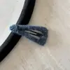 Pinza de Pelo de Lana Estilo Coreano para Mujeres, Pinza para Flequillo Lateral, Accesorio para el Cabello Elegante de Otoño e Invierno para Semirecogido