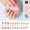 Arte de uñas, piezas de uñas para niños, lindas piezas de uñas, parches de uñas postizas para niños, piezas de uñas terminadas