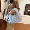 Bolso de Peluche Transfronterizo para Mujer, Gran Capacidad, Nuevo Bolso Tote de Hombro Otoño e Invierno 2026, Bolso de Viaje Peludo de Moda