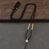 Colar com pingente banhado a ouro feito à mão com fio fino para mulheres, adequado para pingentes de jade ou Buda