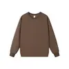 Sudadera Pesada de Cuello Redondo Talla Europea 320g Transfronteriza para Hombres y Mujeres, Hombro Caído Ajuste Holgado Color Sólido Estilo Básico Top de Manga Larga para Parejas