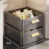Estante de almacenamiento de cocina extraíble, organizador multifuncional para debajo del fregadero, diseño nuevo, apilable