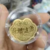 Adesivo de Telefone de Ouro Puro 999 para Riqueza Instantânea, com Adesivo Traseiro, Adesivo de Ouro 2mg, Presente Promocional para Lojas de Ouro em Transmissão ao Vivo