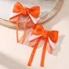 Pinza para el pelo con lazo rojo para niños transfronteriza, pinza para el pelo versátil de princesa para la parte trasera de la cabeza, accesorio para coleta de niñas que no daña el pelo