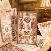 Livro de Adesivos Yuxian: Cenário dos Sonhos, Elementos Vintage, Material DIY para Decoração de Diário, 20 Folhas, 2 Designs para Escolher