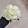 Simulação de flor de seda rosa de concubina imperial única pastoral 7 decoração de casamento segurando flor Mesa de Casa Arte Floral