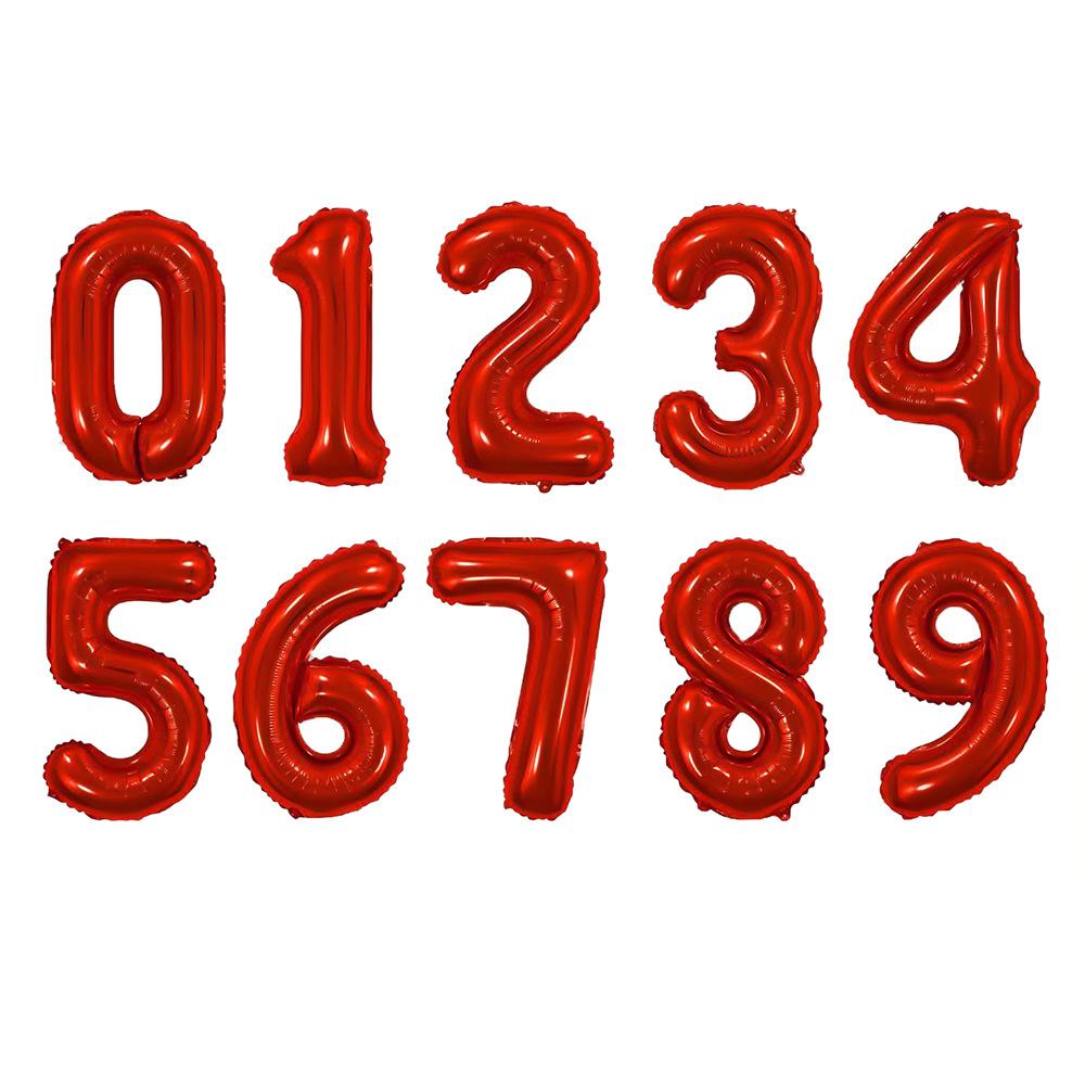 瘦版红色数字