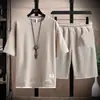 Camiseta tipo gofre para hombre, de manga corta, hecha de seda helada, adecuada para el verano, viene como un atuendo deportivo casual elegante, fina y ligera