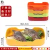 Mesa de Restaurante de Hot Pot de Autoservicio Vajilla melamina Comercial Creativo Plato de Cuerda Plato para Barbacoa Cubo para Verduras Bol Bol para Salsas