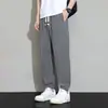 Pantalones jogger de verano para hombre, nuevos, finos, de malla transpirable, pantalones largos casuales para hombre