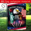 Producto Nuevo Transfronterizo 2026 Día de la Independencia Americana 250º Aniversario Bandera de Jardín Nueva Decoración Exterior para Patio Tela al por Mayor