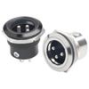 Módulo de Audio Shengtuo Rosca Redonda Metálica Suministro Aleación de Zinc Tipo C Macho Xlr Socket de Soldadura Accesorios Interfaz