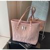 Bolsa de grande capacidade transfronteiriça, moda feminina, bolsa de ombro com borboleta sizzy, bolsa de nicho, bolsa tote portátil multifuncional