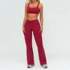 Traje Esportivo de Tecido Escovado Ze Chuang para Mulheres, Lindo Costas Geométricas Traje de Yoga, Roupas Esportivas para Corrida e Fitness 9313