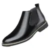 Botines Chelsea 2026 Primavera/Verano Nuevos Botines para Hombre Estilo Británico Botines Cortos Martin Caña Media-Alta Estilo Británico Slip-On Botines Cortos para Hombre