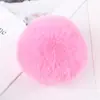 Colgante de Joyería de Bola de Piel Sintética de Conejo Rex de 8 cm Accesorios de Bola de Felpa de Invierno Accesorios DIY Accesorios de Color Caramelo para Zapatos y Sombreros