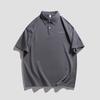 Camisa polo de manga curta masculina verão novo design de nicho japonês moderno sentido carta impressa yuppie bonito camiseta all-match
