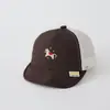 Gorra de Béisbol para Bebé Verano Protección Solar Malla Transpirable Sombrero para el Sol para Niños y Niñas Bonita Gorra con Visera Bordada de Caballo Pequeño