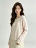Fábrica de Suéteres Dalan Source Otoño 2026 Nuevo Estilo Francés Suave Cuello Redondo Manga Larga Cárdigan de Punto para Mujer
