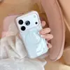 Funda Chapada en Oro Adecuada para Teléfono Apple 17Pm, iPhone 16 Espejo en Forma de Taza Soporte Magnético, 15 Sensación de Alta Gama, 18 Transparente