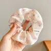 Scrunchie de Renda Estilo Coreano para Mulheres 2026 Novo Estilo Elástico de Cabelo Estilo Preguiçoso Corda de Cabelo Grande Acessório para Coque Flor de Cabelo
