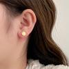 Pendientes de plata 925 con forma de aguja, redondos y sencillos de piedra lunar, con agujeros para las orejas, de alta calidad y con un toque de viento frío.