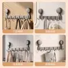 Ganchos adhesivos sin taladro para detrás de las puertas, ganchos de estante de almacenamiento para baño adhesivos de alta resistencia, perchero para puerta de entrada, estante de almacenamiento para toallas