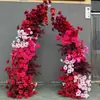 Nuevo Arco de Hierro para Bodas Soporte de Flores Forma de Cuerno Puerta Decoración de Boda al Aire Libre Arco Decoración de Fondo de Boda