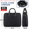 Bolsa para Laptop Masculina de 15,6 polegadas Impermeável de Alto Padrão para Negócios Pasta de Couro Grande Capacidade Bolsa de Mão para Conferência Bolsa para o Dia a Dia