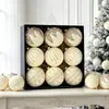 Suprimentos de Decoração de Natal Veludo Plástico Pintado Flocado Conjunto de Bolas de Natal para Casa Árvore de Natal Bolas para Pendurar no Teto