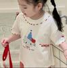 Camiseta de Manga Corta para Niñas, Ropa de Verano para Niños, Nuevo Estilo 2026, Elegante, Bonita y Súper Agradable, Camiseta Interior Blanca con Dibujos