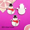 Desenhos animados Natal Boneco de neve Árvore Veado Meias PVC Borracha Macia Acessórios DIY Capa de Telefone Chapéu Grampo de Cabelo Fivela de Sapato Adesivo de Geladeira
