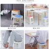 Taburete de Plástico para Uso Doméstico, Silla Engrosada para Sala de Estar, Banco Pequeño para Baño, Taburete Cuadrado para Baño, Taburete Bajo para Niños, Taburete Alto Apilable