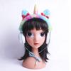 Venta al por mayor de fábrica serie navideña diadema de peluche de unicornio Dibujos animados Dibujos animados diadema de regalo navideño para niños transfronterizo