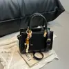 Bolso Pequeño de Diseño de Nicho para Mujer Estampado de Leopardo 2025 Nuevo Moda Japonesa y Coreana Bolso de Hombro Tejido de Mano Cruzado Bolso Cuadrado Pequeño