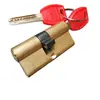 Cilindro de cerradura de puerta antirrobo mango rojo y negro hogar apartamento alquiler cilindro de cerradura de cobre puro venta al por mayor cilindro de cerradura de llave AB para computadora 65-120