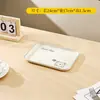 Bandeja de Plástico Estilo Lujo Ligero para Uso Doméstico en la Sala de Estar, Bandeja Rectangular Engrosada para Colocar Tazas de Té, Vasos de Agua, Frutas y Bocadillos