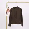 Jaqueta com Capuz Lulu em Estoque com Etiqueta, Entrega Direta, Roupa para Corrida e Yoga, Cardigan Esportivo Slim-Fit com Zíper