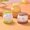 Figuritas de Animales de Resina Horneadas, Galletas tipo Sándwich Macarrón de Dibujos Animados Accesorios DIY, Decoraciones para Escenas en Miniatura